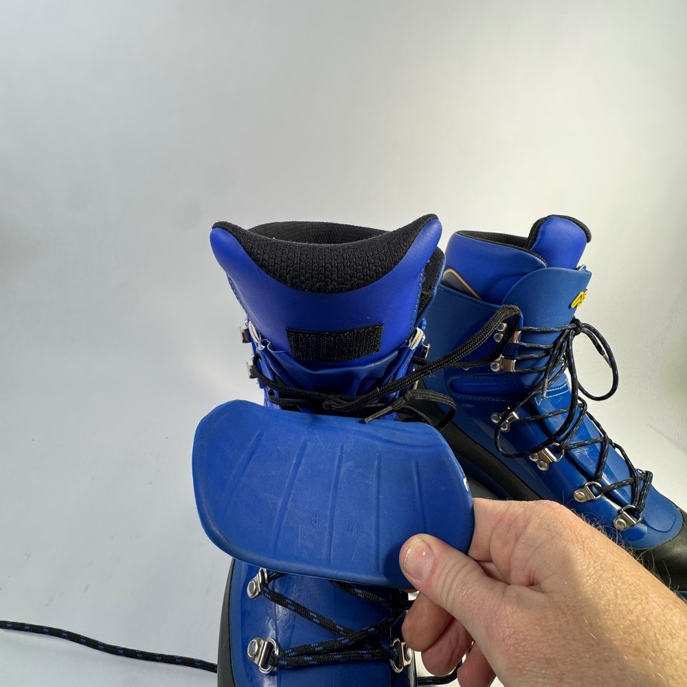 Asolo AFS Evoluzione Blue Plastic Mountaineering Boots Mens 10.5 Made in Italy - Picture 11 of 16